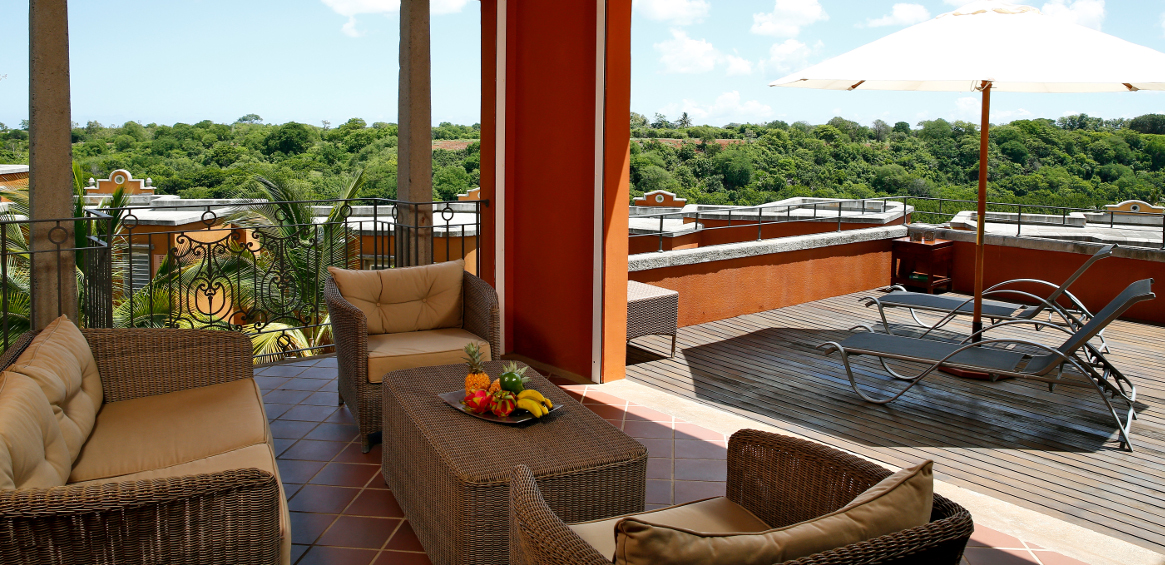 Villas à l'Ile Maurice, Veranda